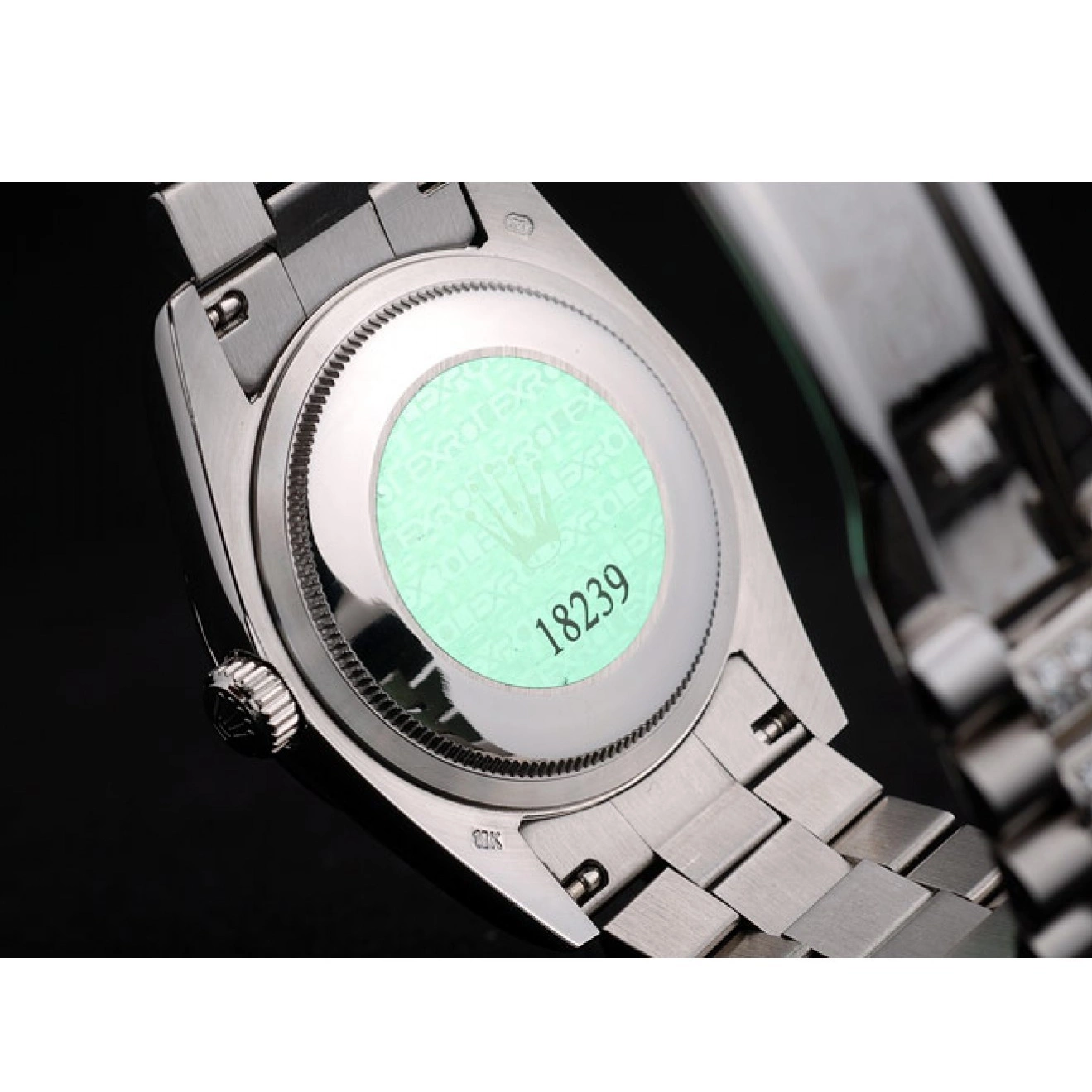 Aaa fake watches Diamond Stainless DayDate Diamond Dial Plated Rolex Plated Bracelet 41986 Steel 0524
